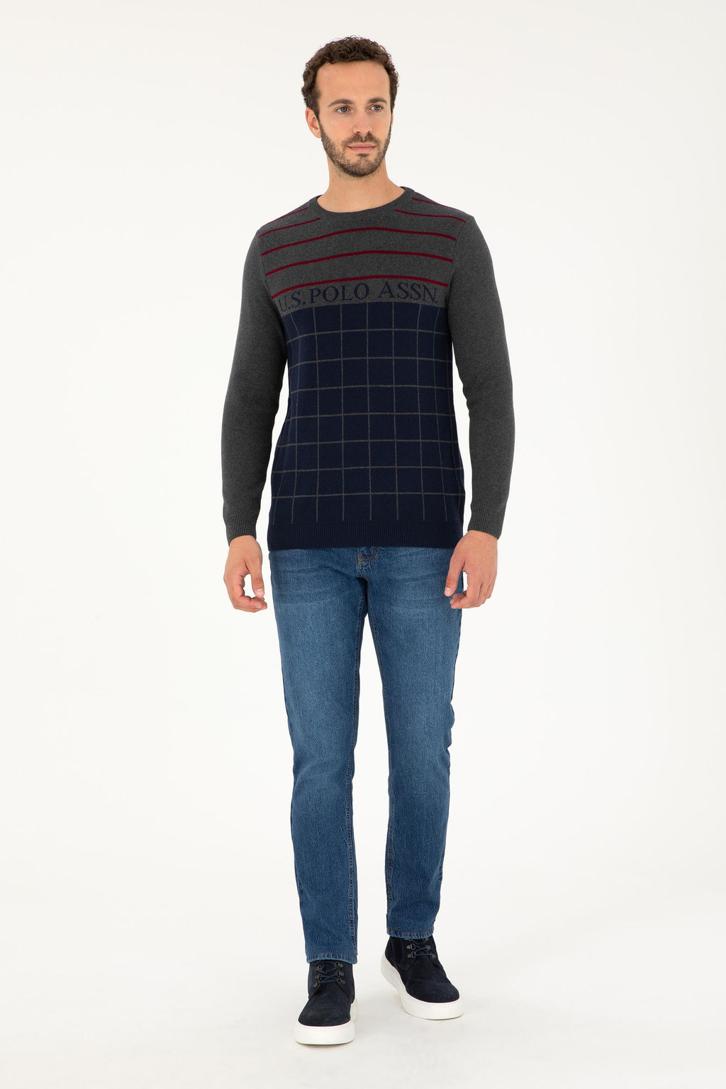 Мужской темно-синий свитер Неожиданная скидка в корзине - U.s. polo assn фото 11