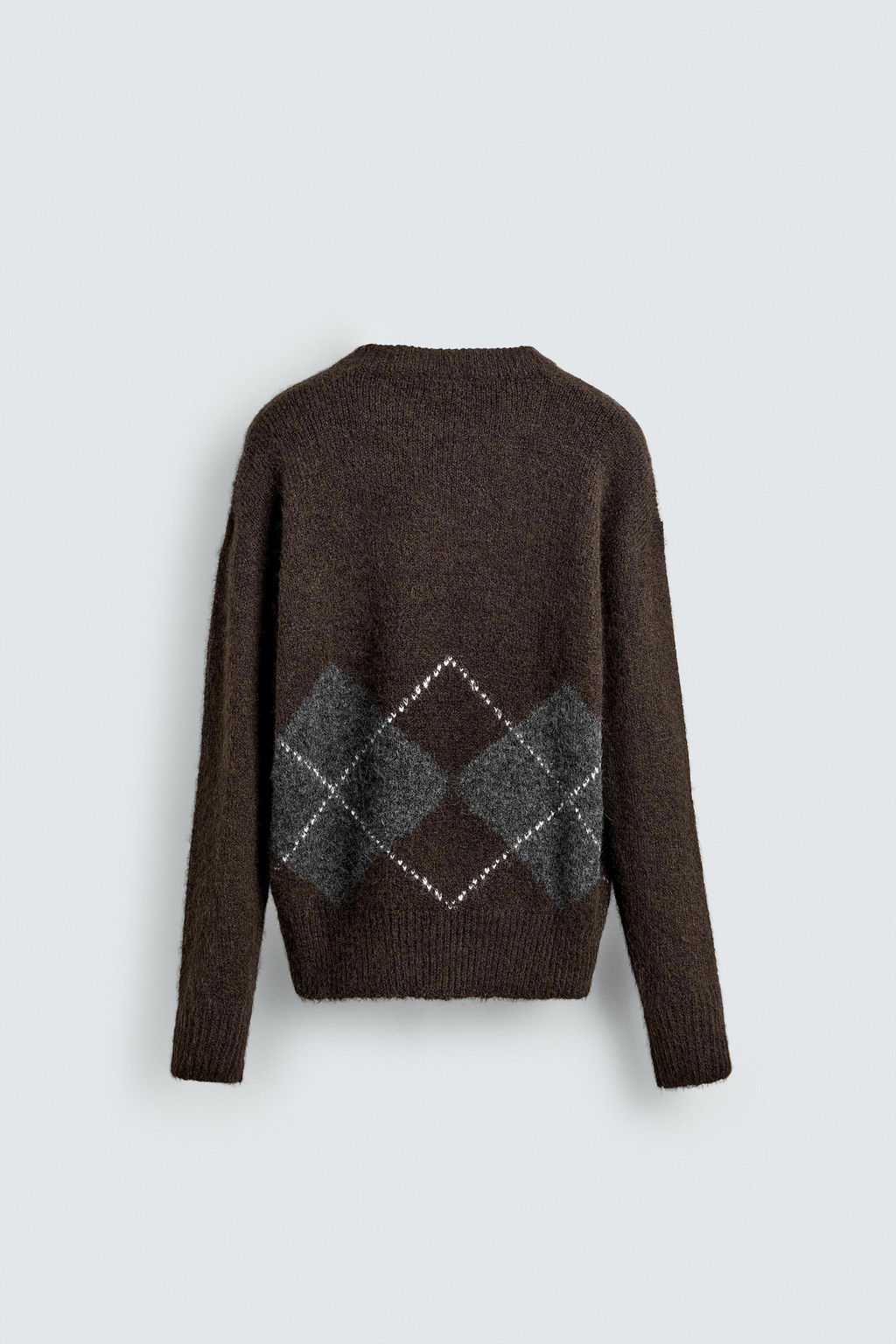 DIAMOND JACQUARD SWEATER - Zara фото 8