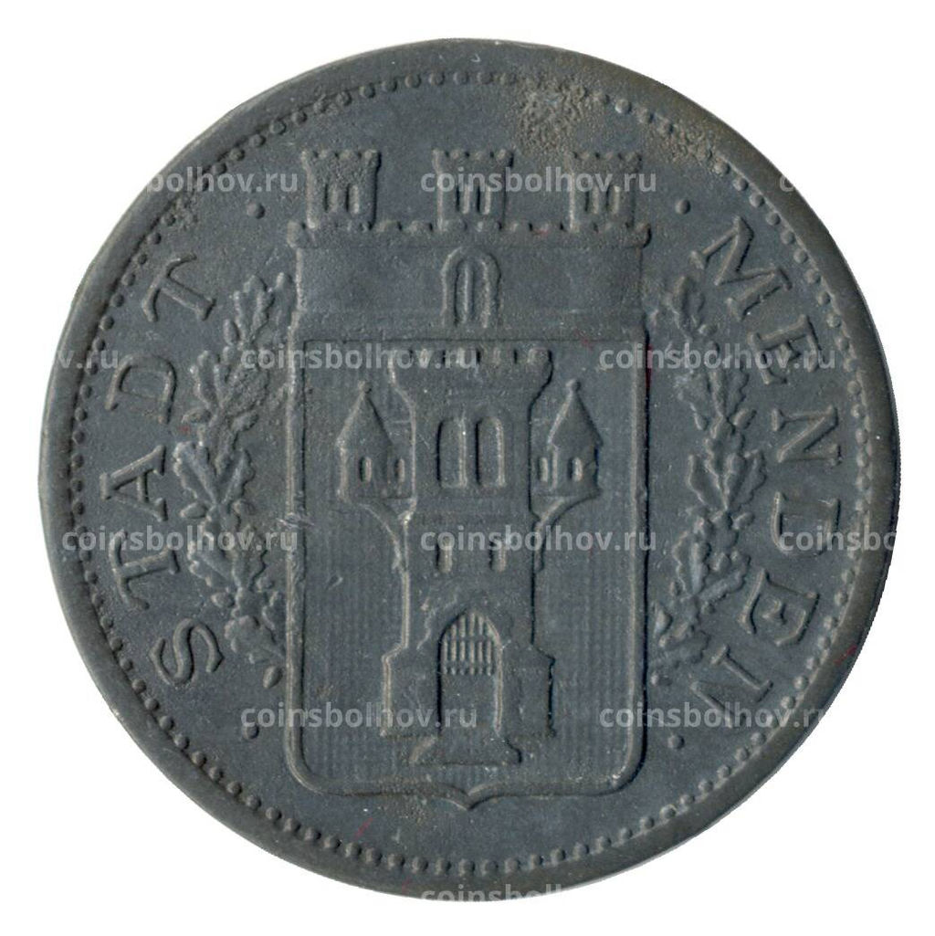 Монета 10 пфеннигов 1917 года Германия  Нотгельд (Менден)