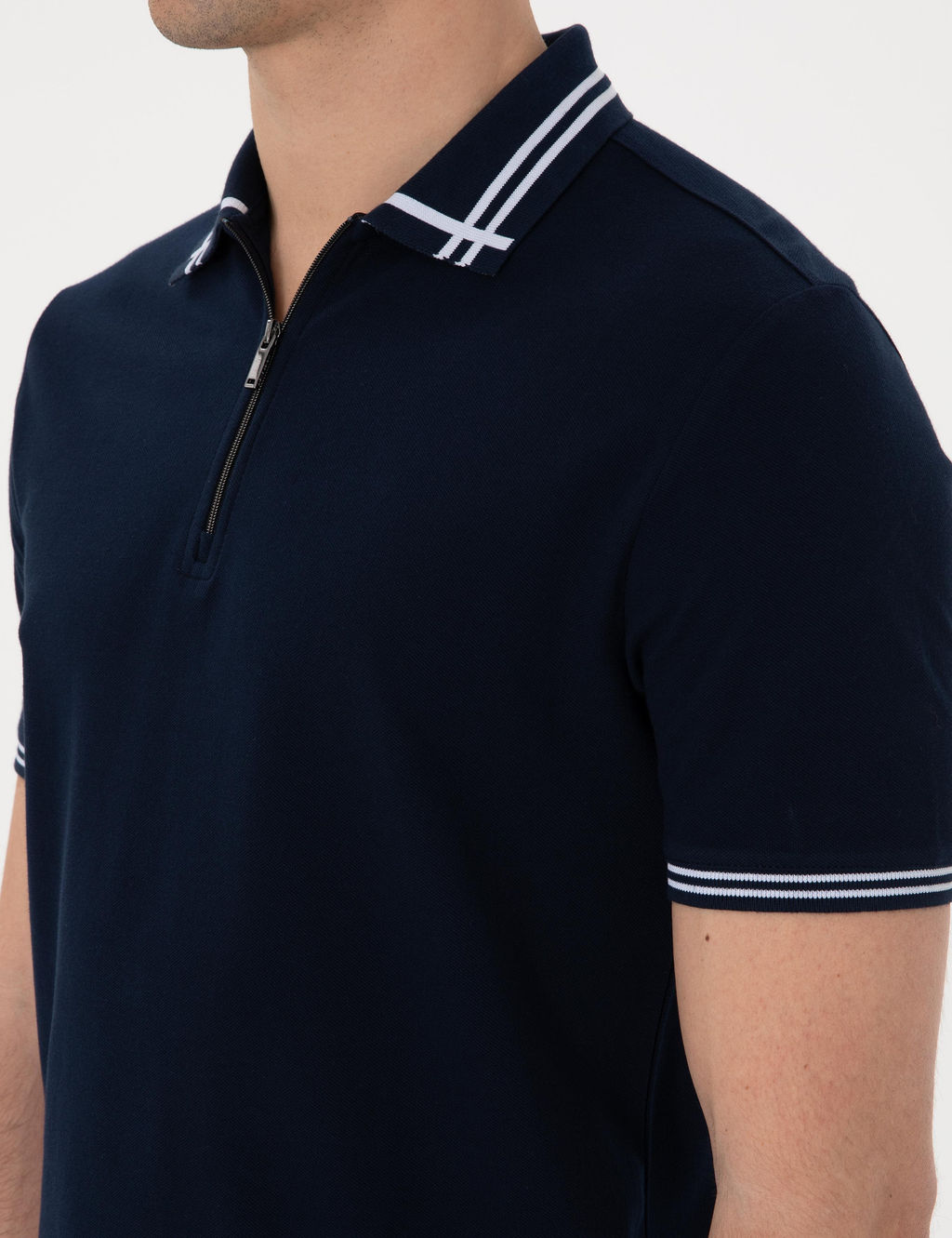 Lacivert Slim Fit Ti__rt