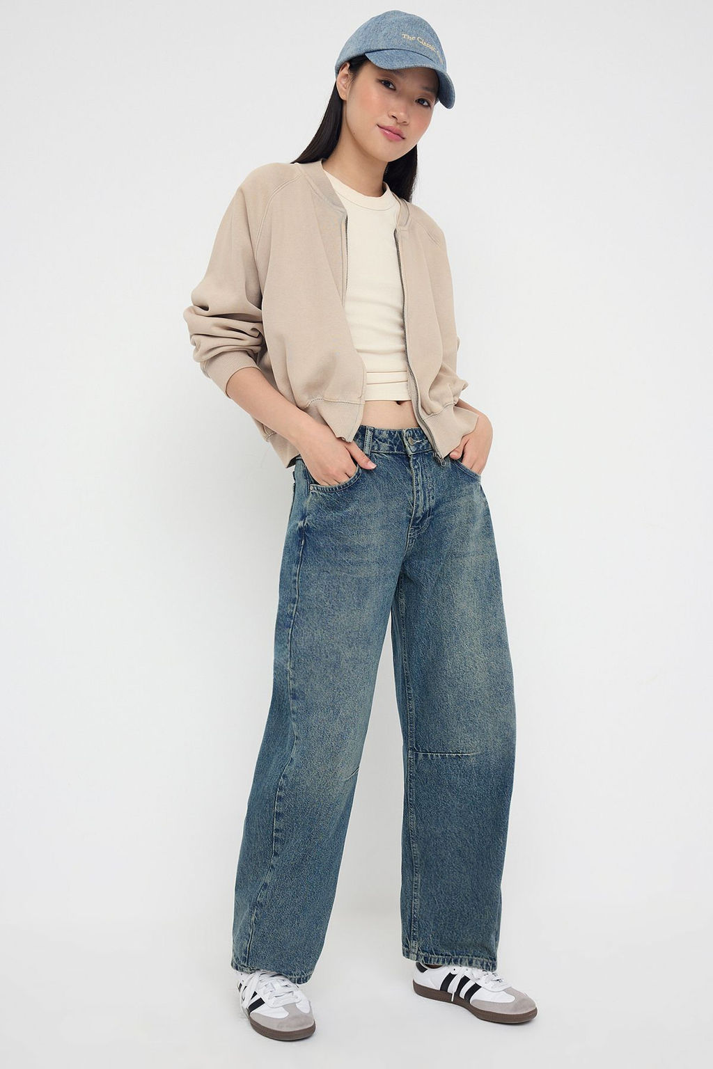 Teen Mavi Yuksek Bel Dikis Detayl? Baggy Jeans TWOAW26JE00102