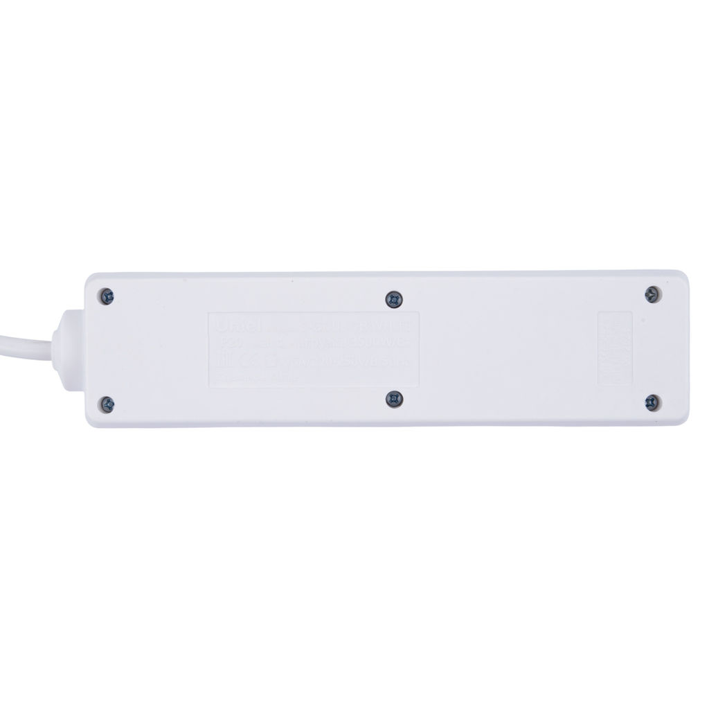 S-GCU3-7B WHITE Удлинитель серии Ultra, шнур 7м., 3 гнезда, 16A, с/з. Белый. TM Uniel