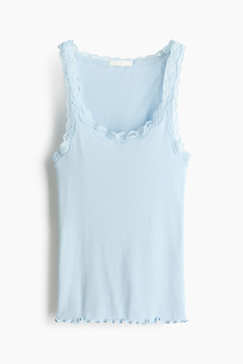 Top en mezcla de viscosa con detalle de encaje - H&m фото 2