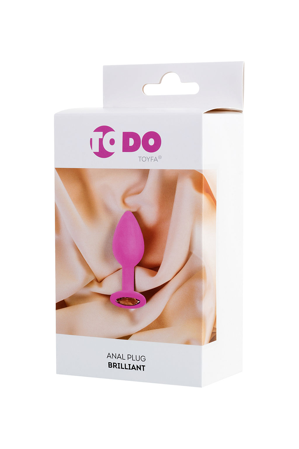 Анальная втулка ToDo by Toyfa Brilliant, силикон, розовая, 7 см, 2,8 см, 50 г