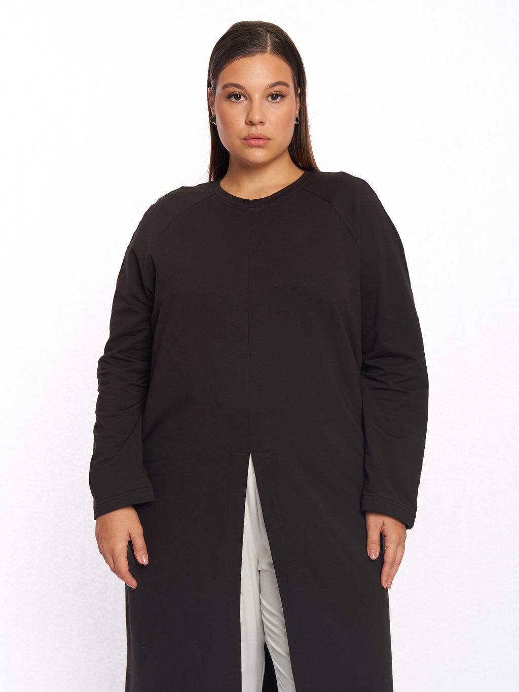 Платье с разрезом спереди PP57102BLK01 - Артесса фото 8