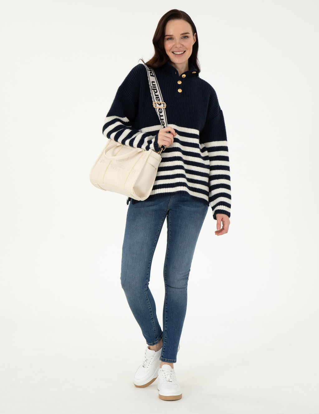 Lacivert Comfort Fit Kazak - Pierre cardin фото 4