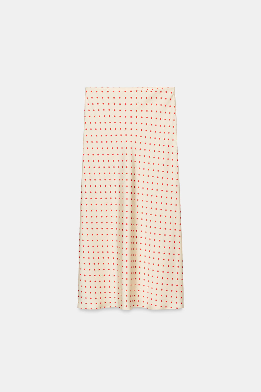 FALDA MIDI SATINADA / Crudo / Rojo - Zara фото 5