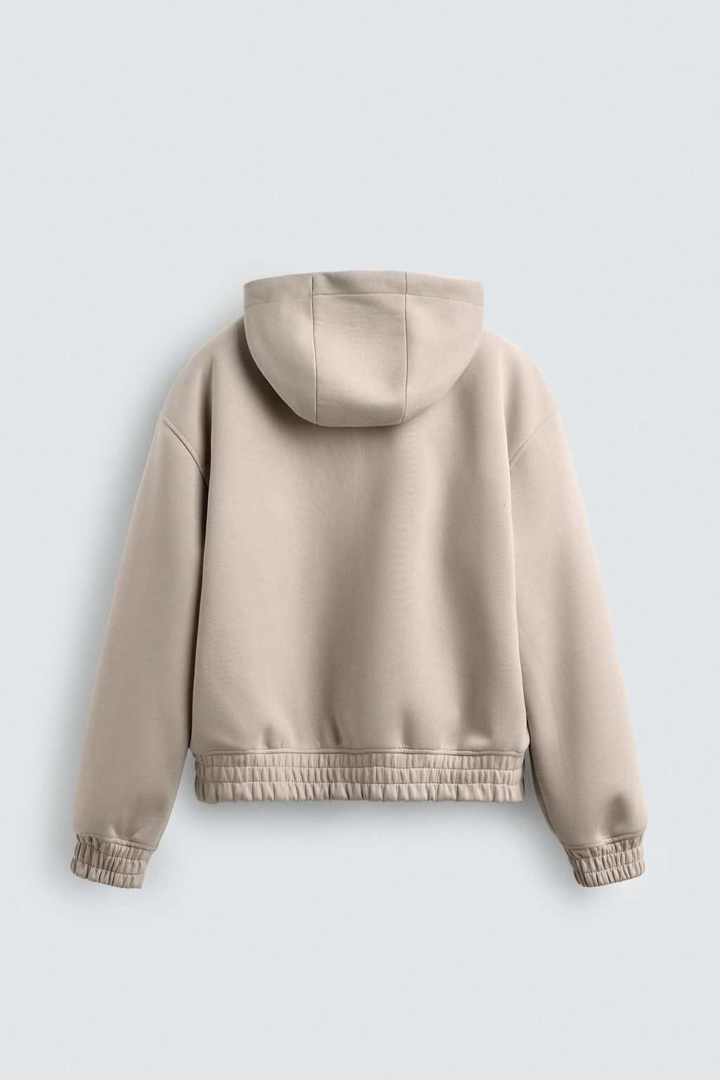 NEOPRENE-EFFECT HOODIE WITH ZIP - Zara фото 9