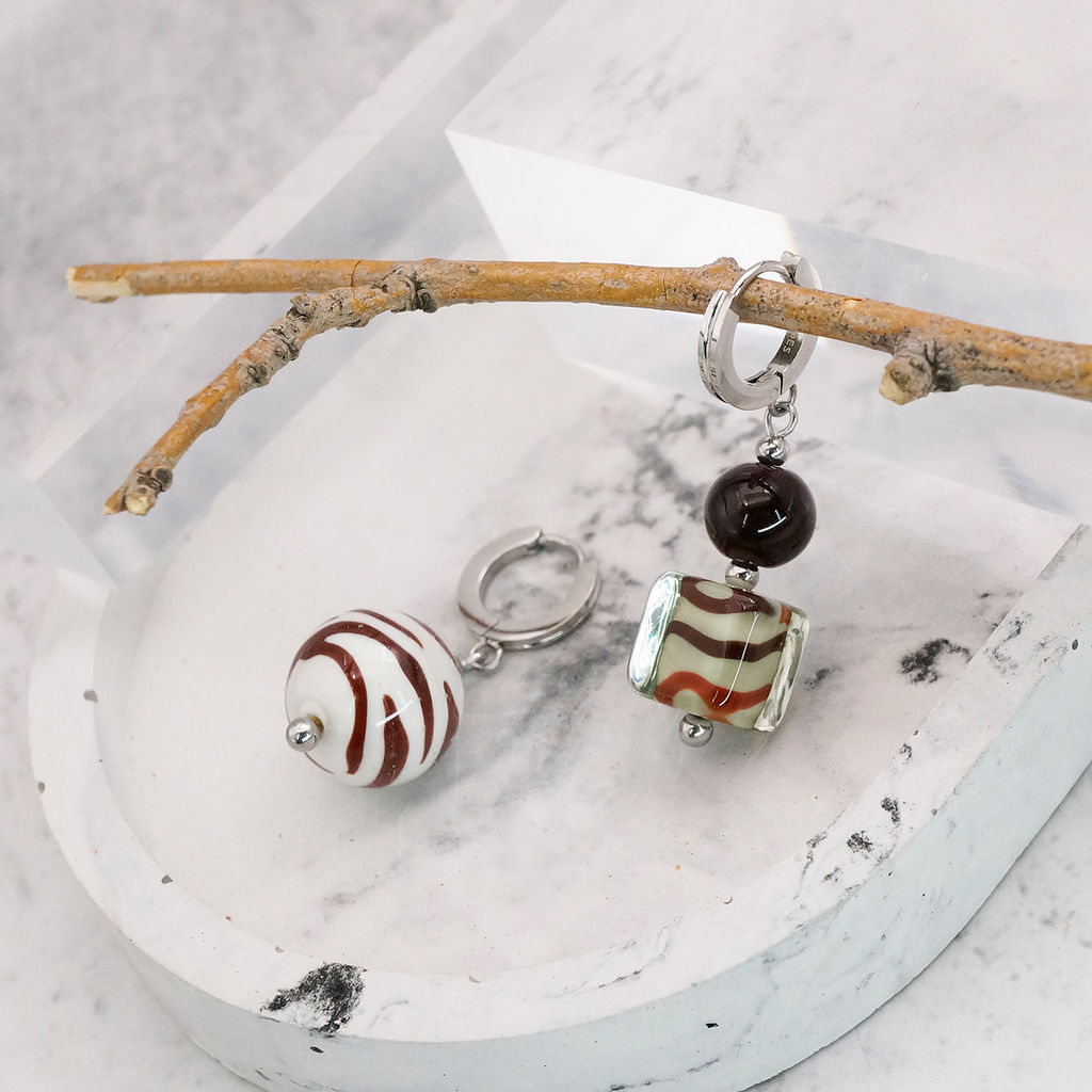 Серьги из муранского стекла MADAGASCAR LS3526