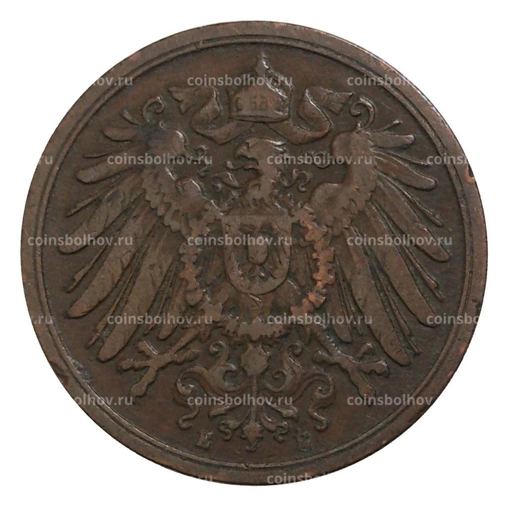2 пфеннига 1907 года Е Германия