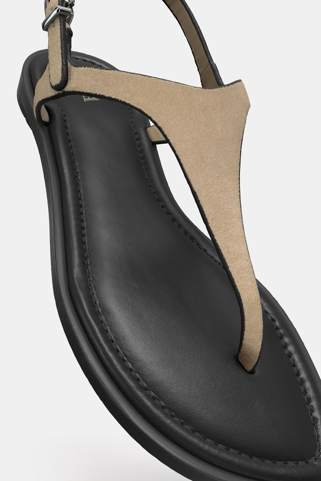 LEATHER BUCKLE-STRAP SANDALS - Zara фото 15