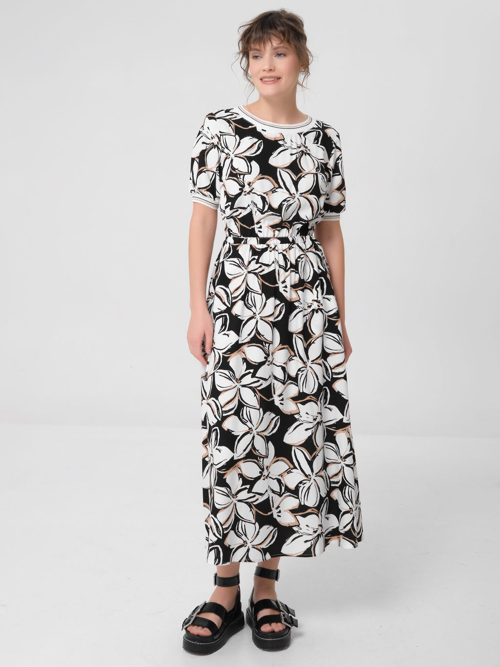 Платье из вискозы с принтом - Stilla фото 2