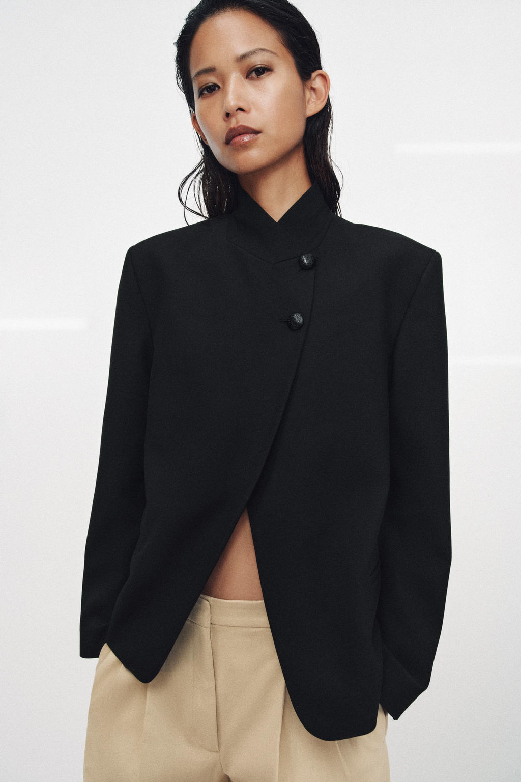 HIGH NECK BUTTONED BLAZER ZW COLLECTION - Zara фото 22
