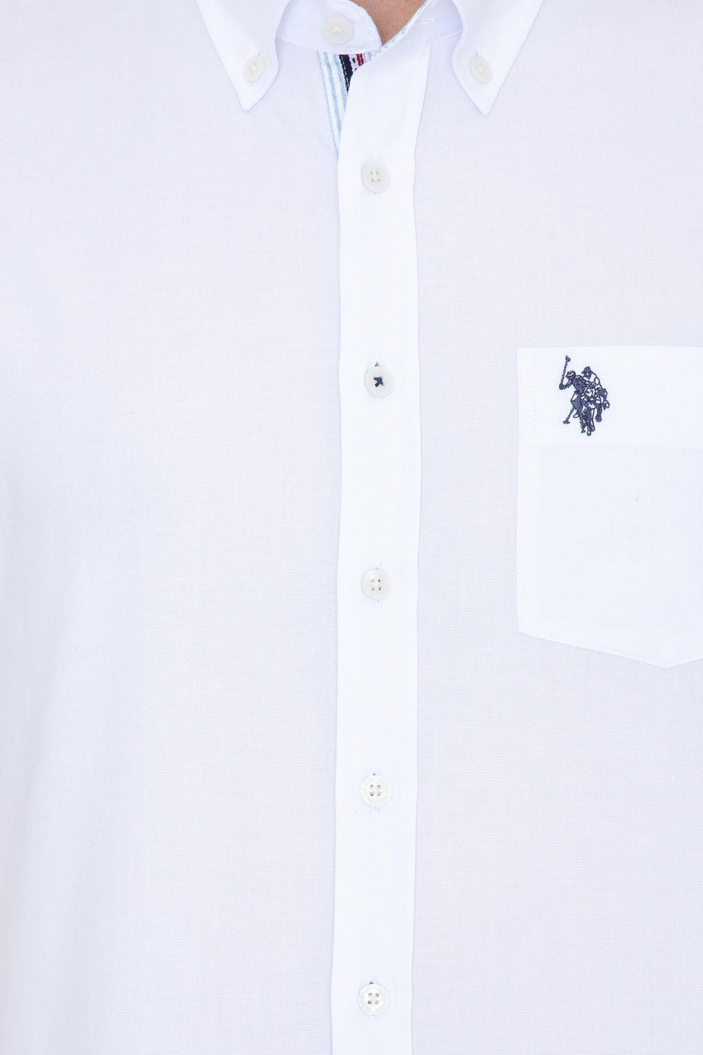 U. S. Polo Assn Мужская белая рубашка с длинным рукавом - U.s. polo assn фото 7