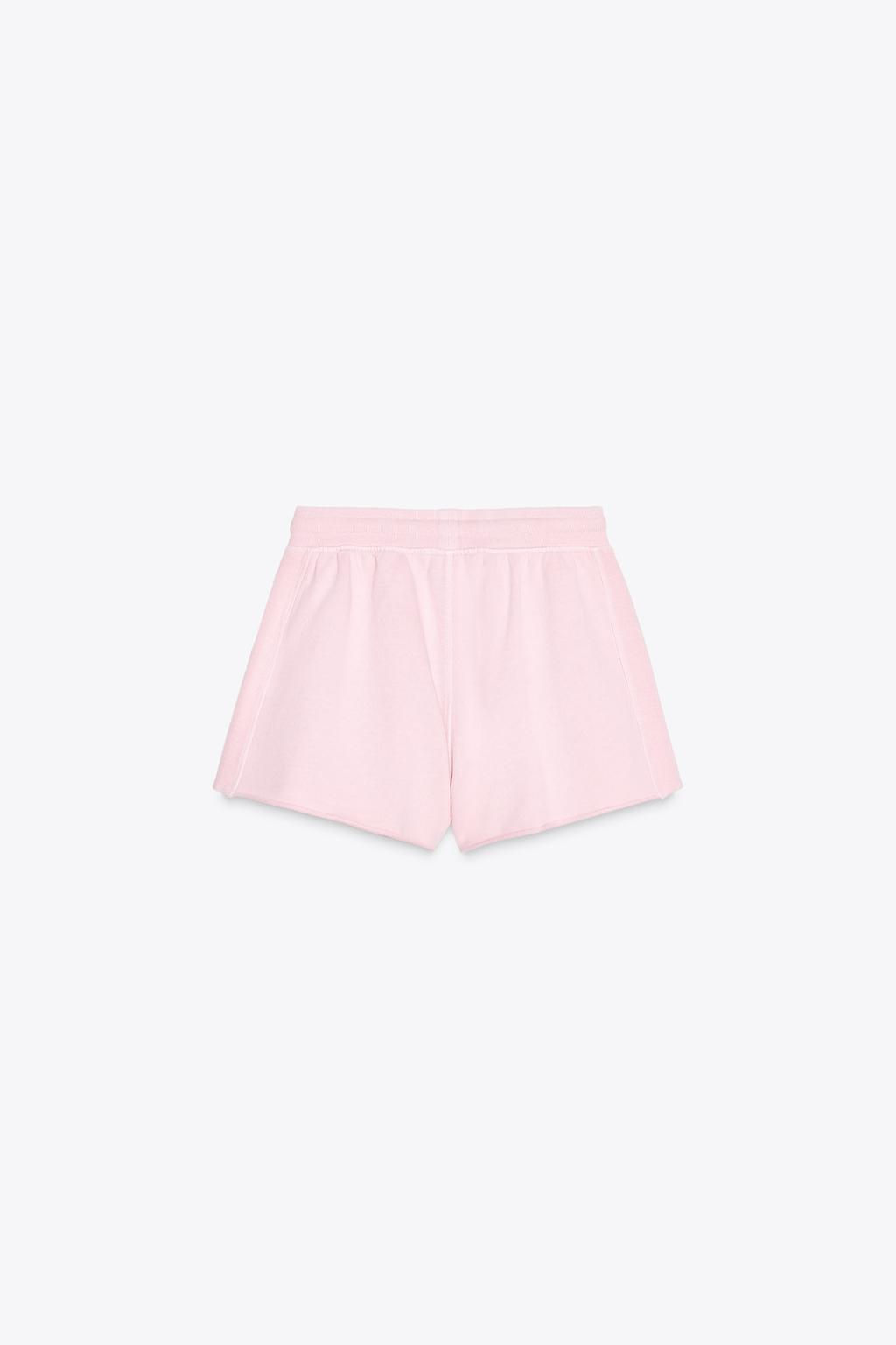 FADED-EFFECT FLEECE SHORTS - Zara фото 8