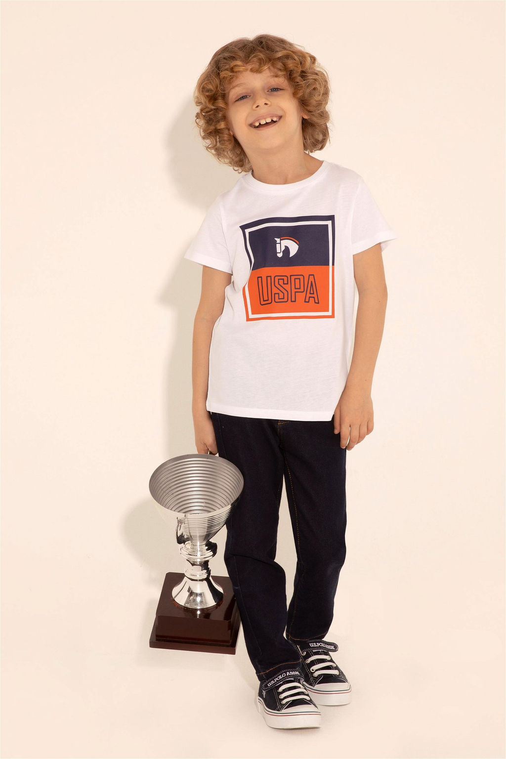 Белая футболка для мальчика - U.s. polo assn фото 6
