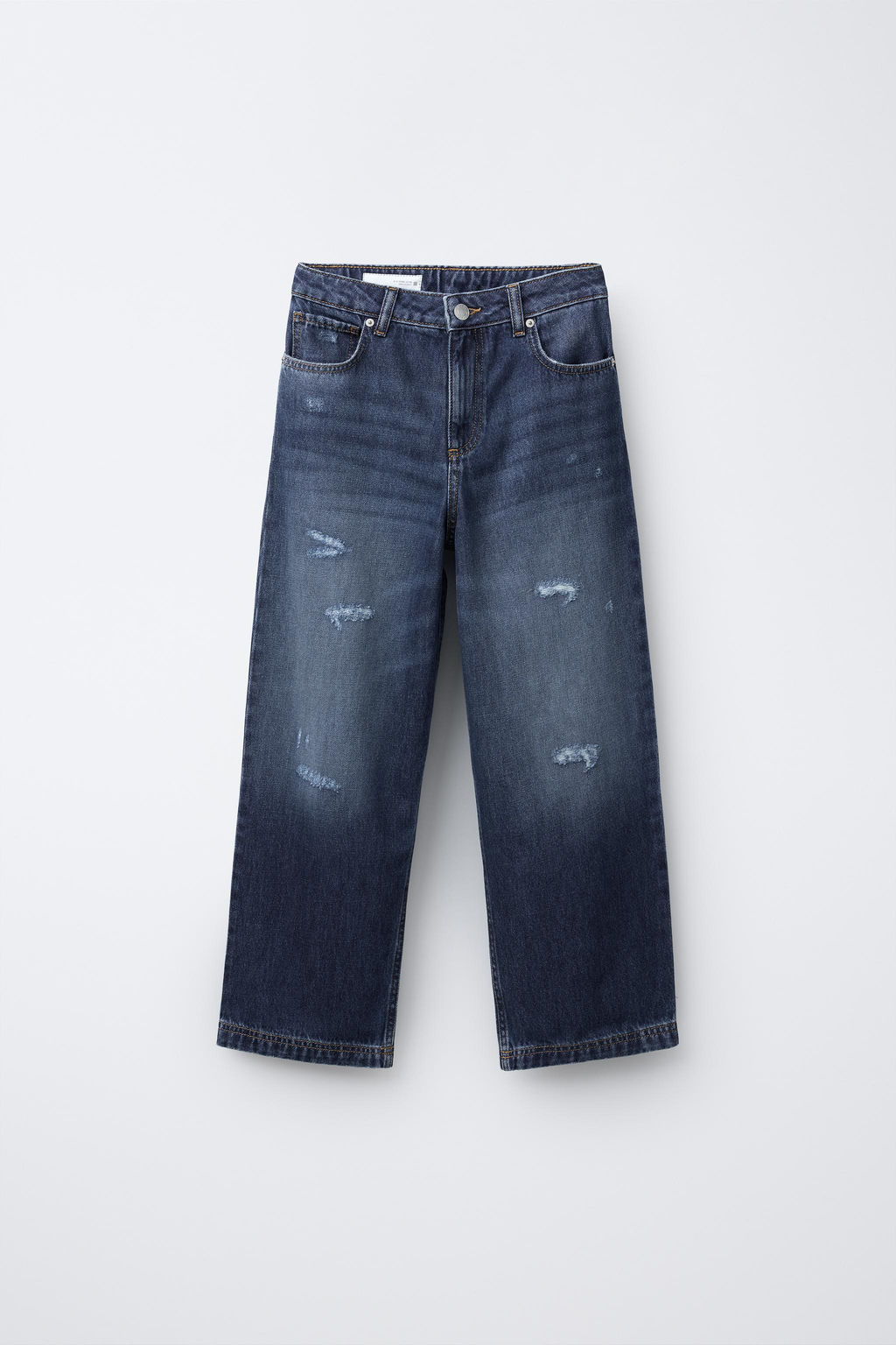 RIPPED RELAXED BAGGY JEANS