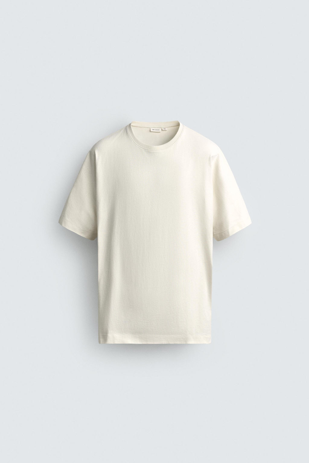 CAMISETA BOXY FIT HEAVYWEIGHT / Vainilla - Zara фото 7