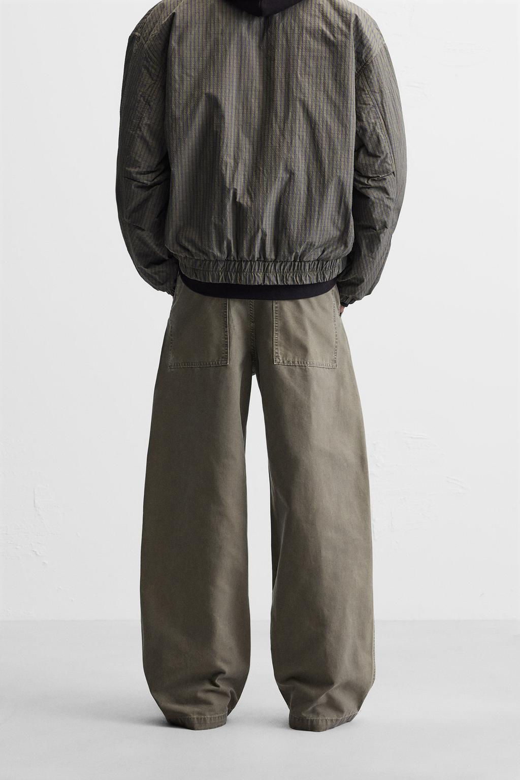 RELAXED FIT FADED TROUSERS - Zara фото 12