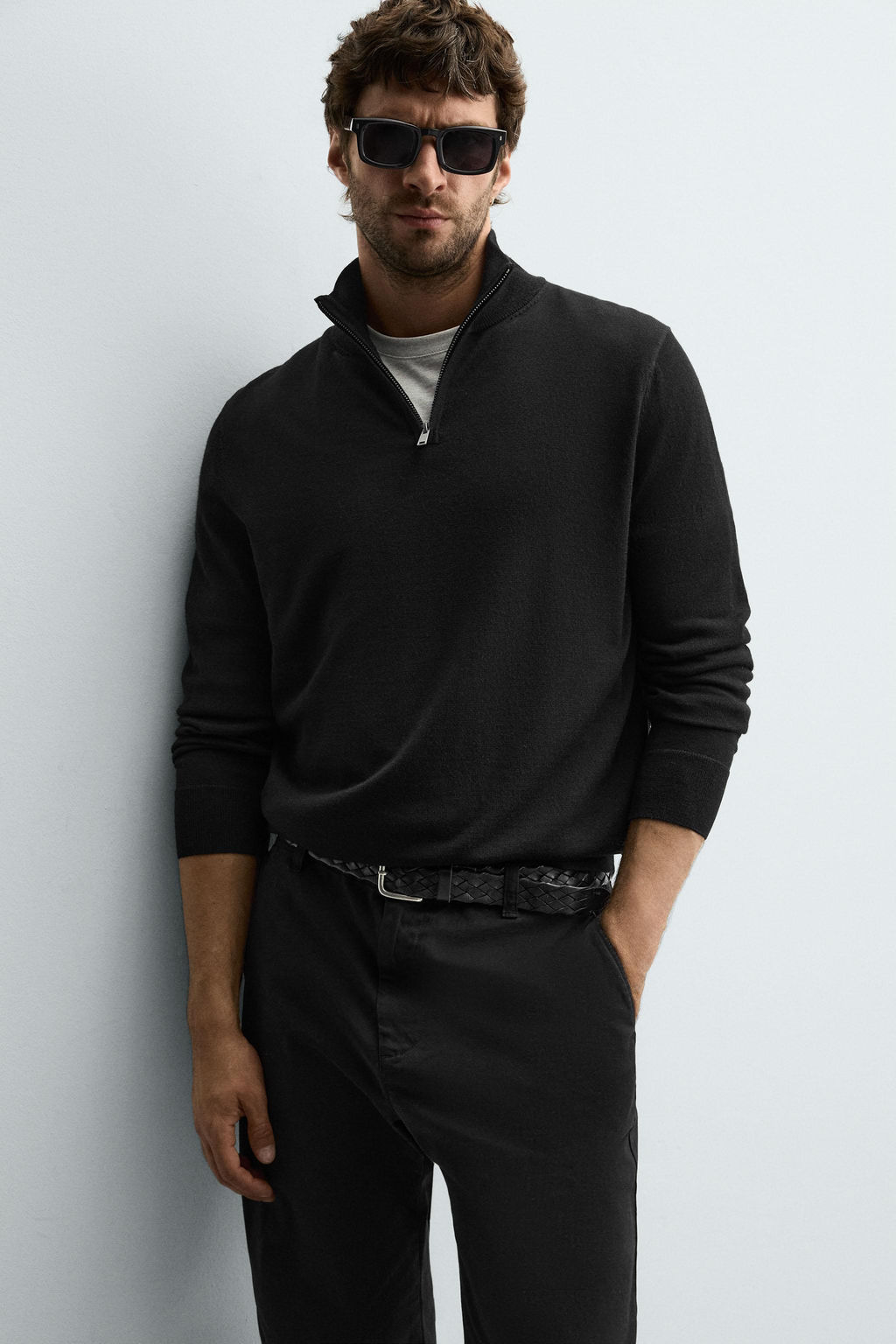 JERSEY LANA CUELLO CREMALLERA / Negro - Zara фото 6