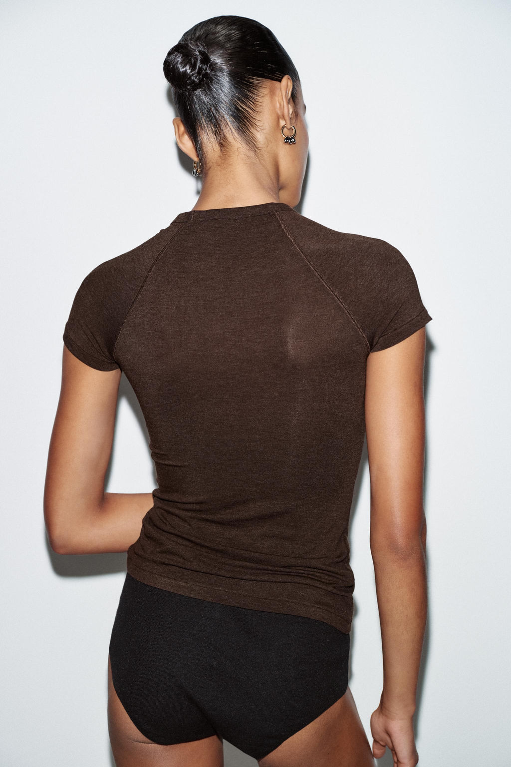 RAGLAN SHORT SLEEVE T-SHIRT - Zara фото 13