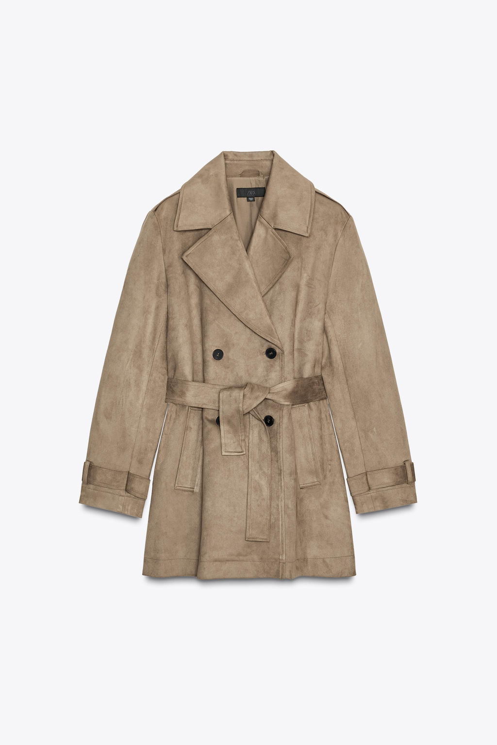 SUEDE EFFECT TRENCH COAT - Zara фото 6