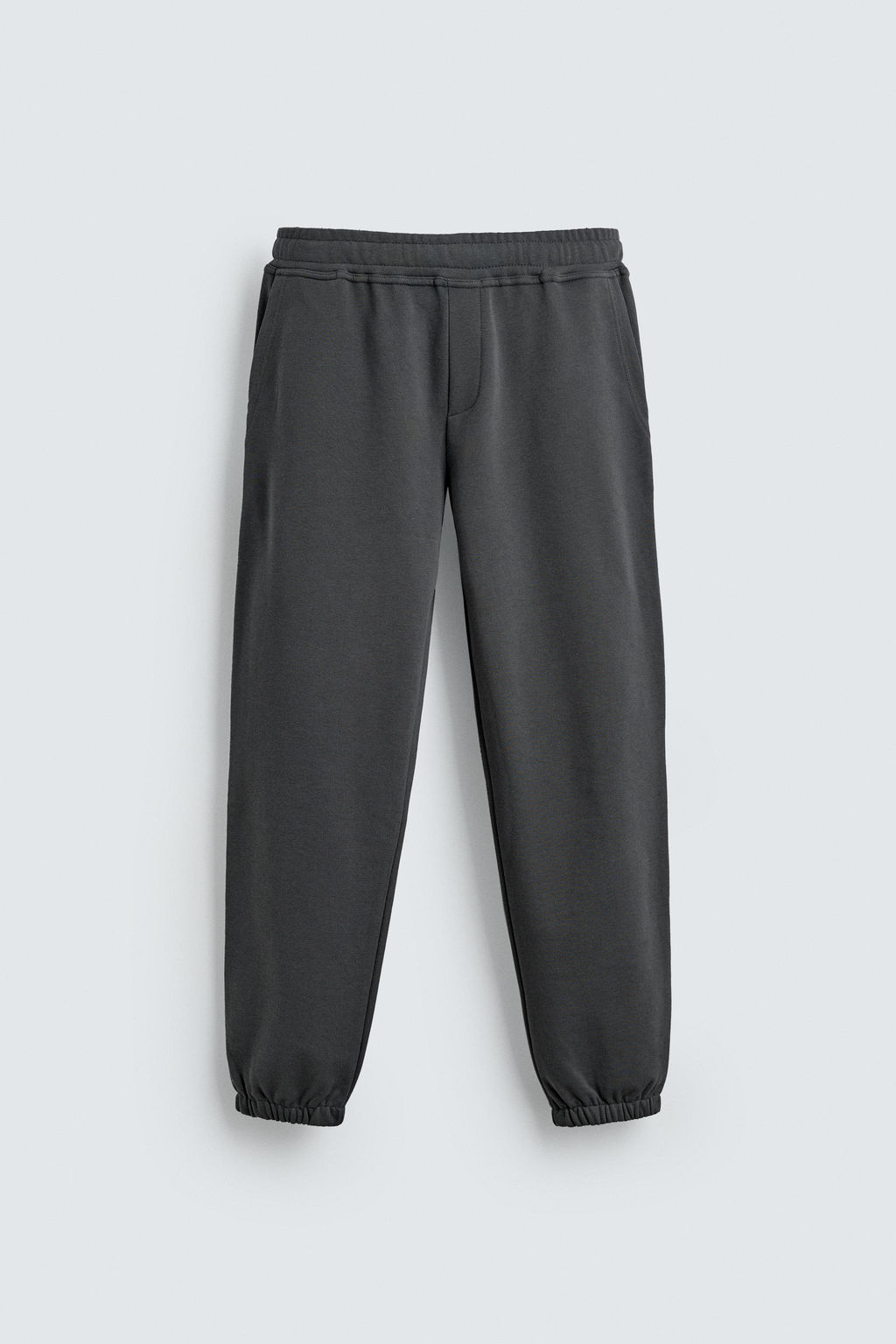 PANTAL?N JOGGER REGULAR FIT B?SICO / Antracita oscuro - Zara фото 6