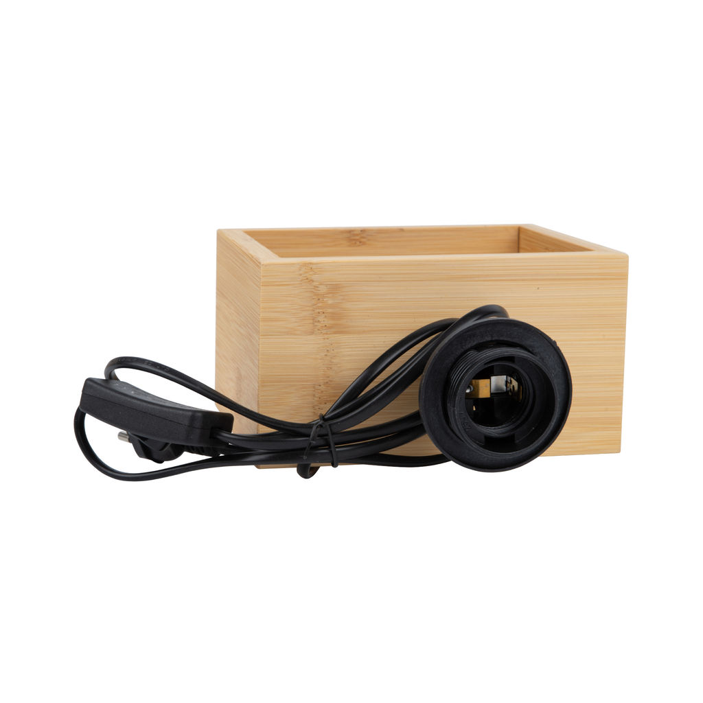 UML-B401 E27 LIGHT GREY/WOOD Светильник настольный декоративный под лампу Е27, 40W. Механический выключатель. Светло-серый. ТМ Uniel - Volpe фото 4