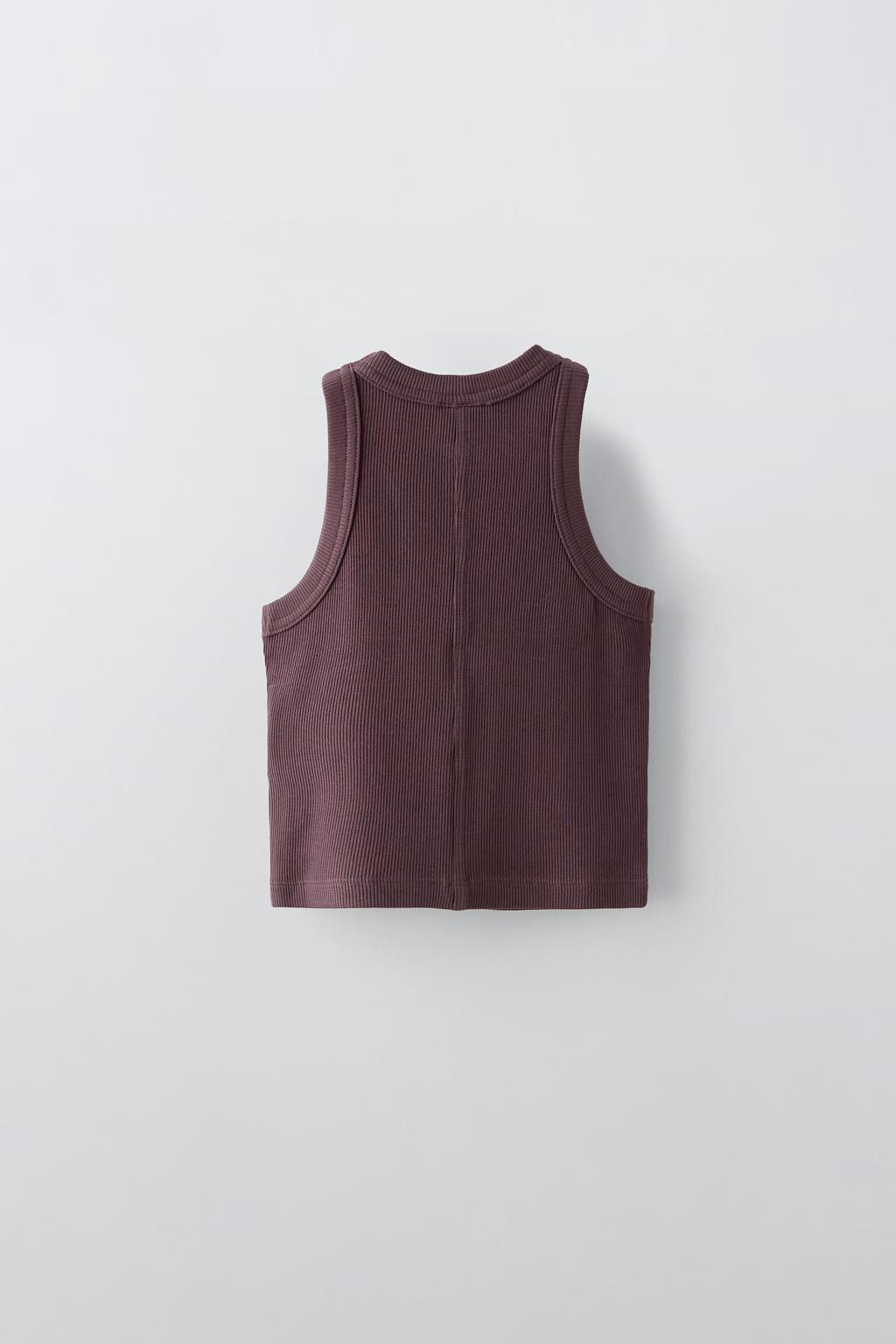 RIBBED RACERBACK TOP - Zara фото 5