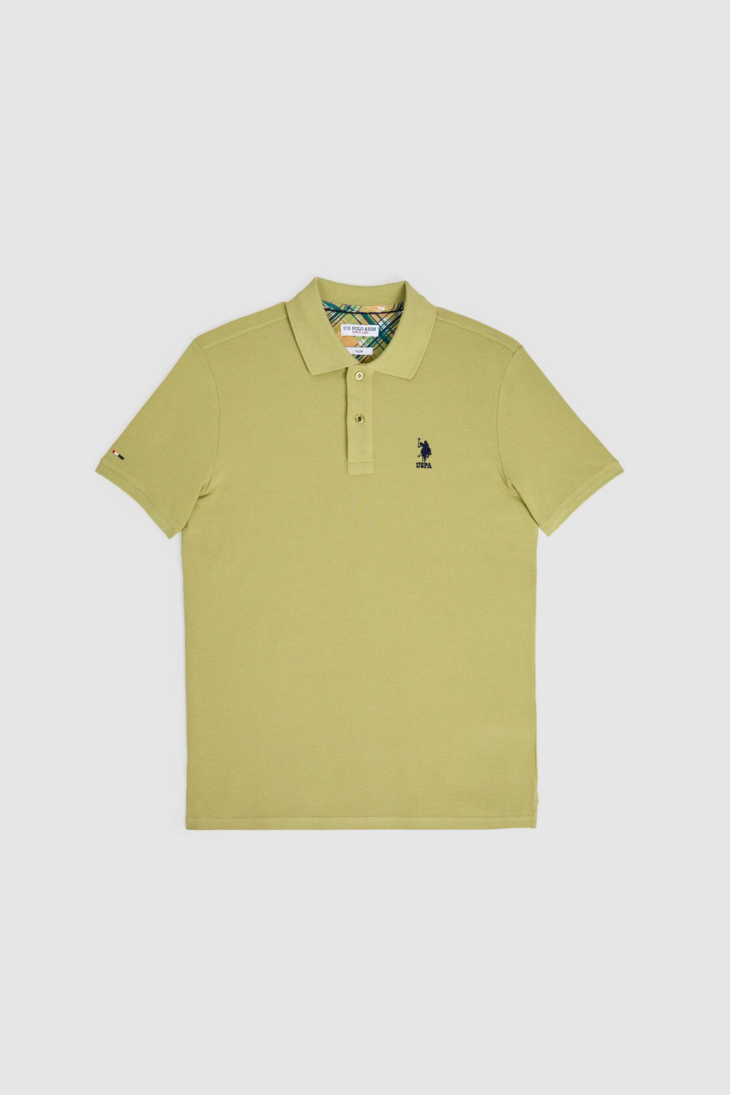 Erkek Slim Fit Polo Yaka _a_la Basic Ti__rt