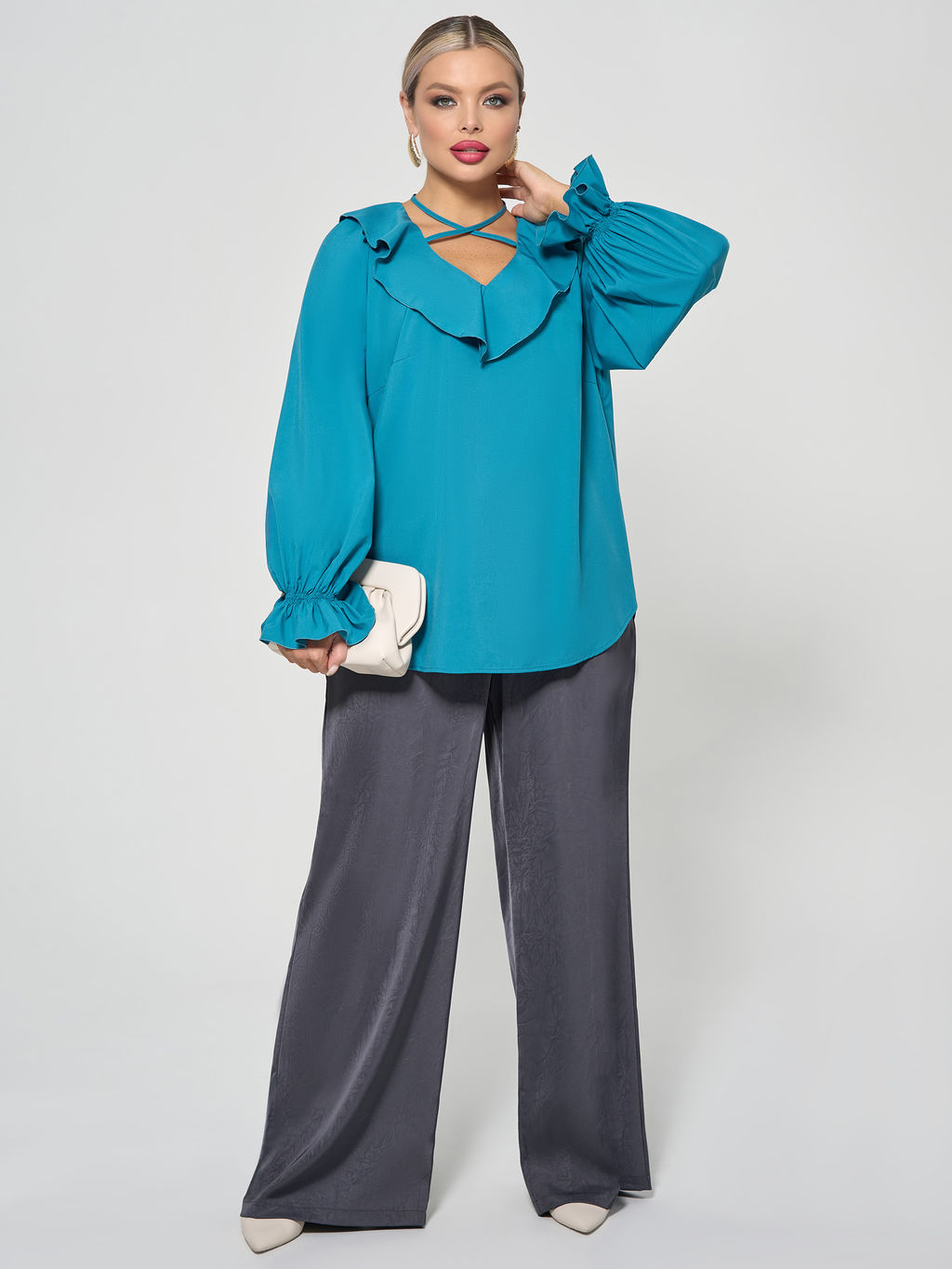 Блузка 0059-26 алый - Dora фото 188