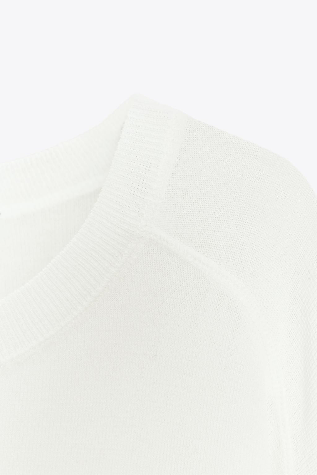 OVERSIZE PLAIN KNIT TOP - Zara фото 7