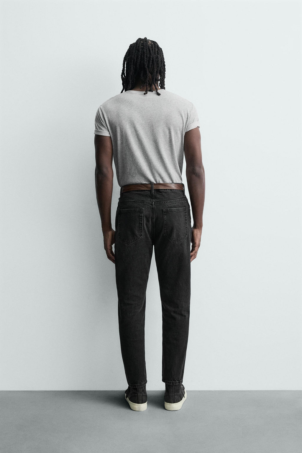 JEANS SLIM CROPPED FIT / Carb?n - Zara фото 3