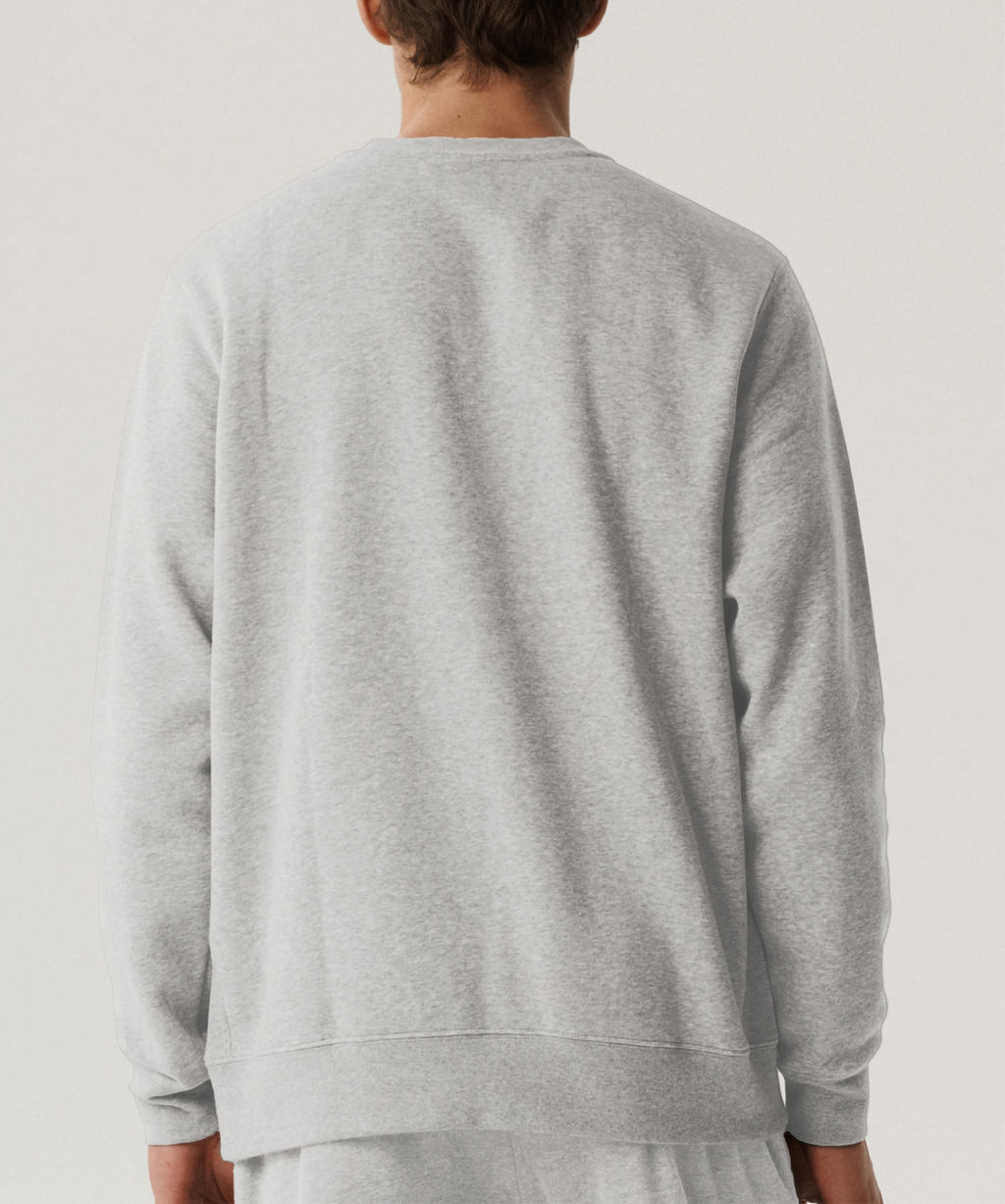 ATLANTIC HMT-002 Свитшот мужской French Terry светло-серый меланж фото 3
