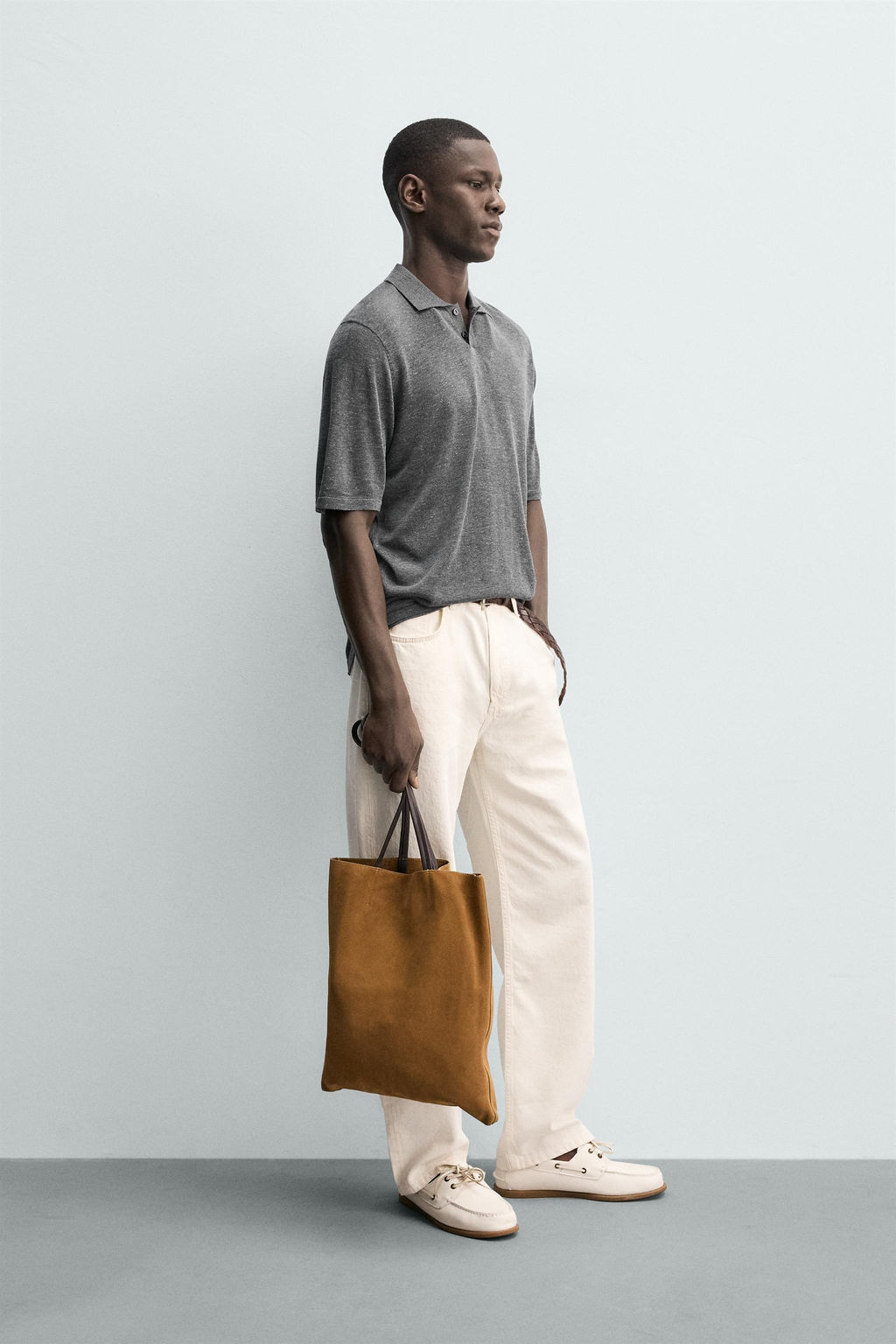 POLO PUNTO RELAXED FIT / Gris vigor? - Zara фото 4