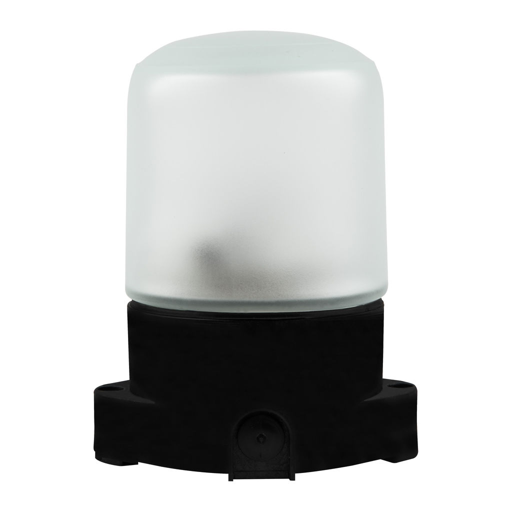 UWL-K01R 60W/E27 IP65 BLACK Светильник влагозащищенный под лампу Е27, для бань и саун, до +125С. Цвет корпуса черный. ТМ Uniel