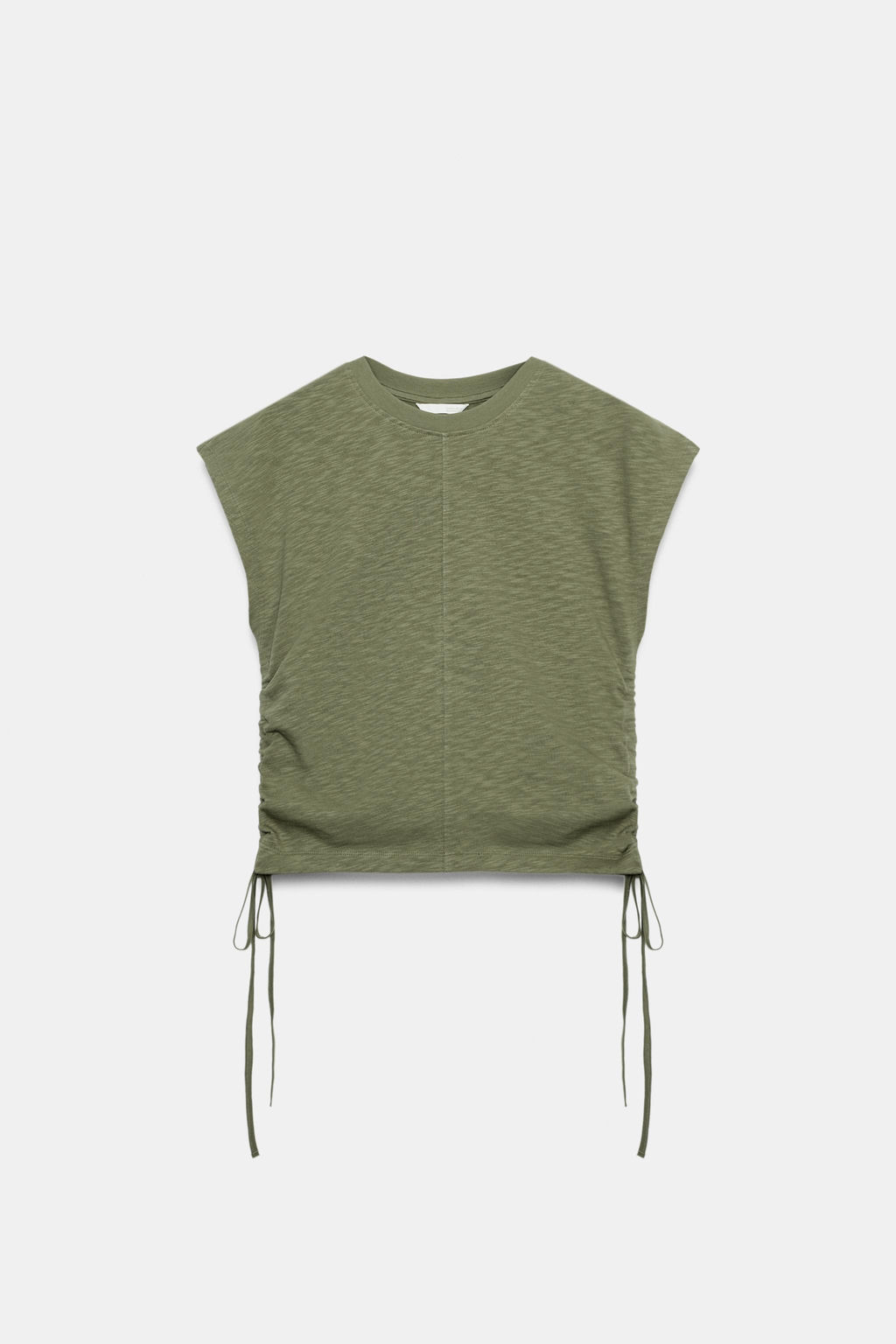 CAMISETA R?STICA FRUNCES / Khaki