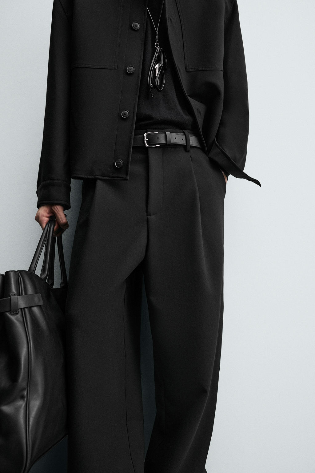 RELAXED FIT PLEATED TROUSERS - Zara фото 15