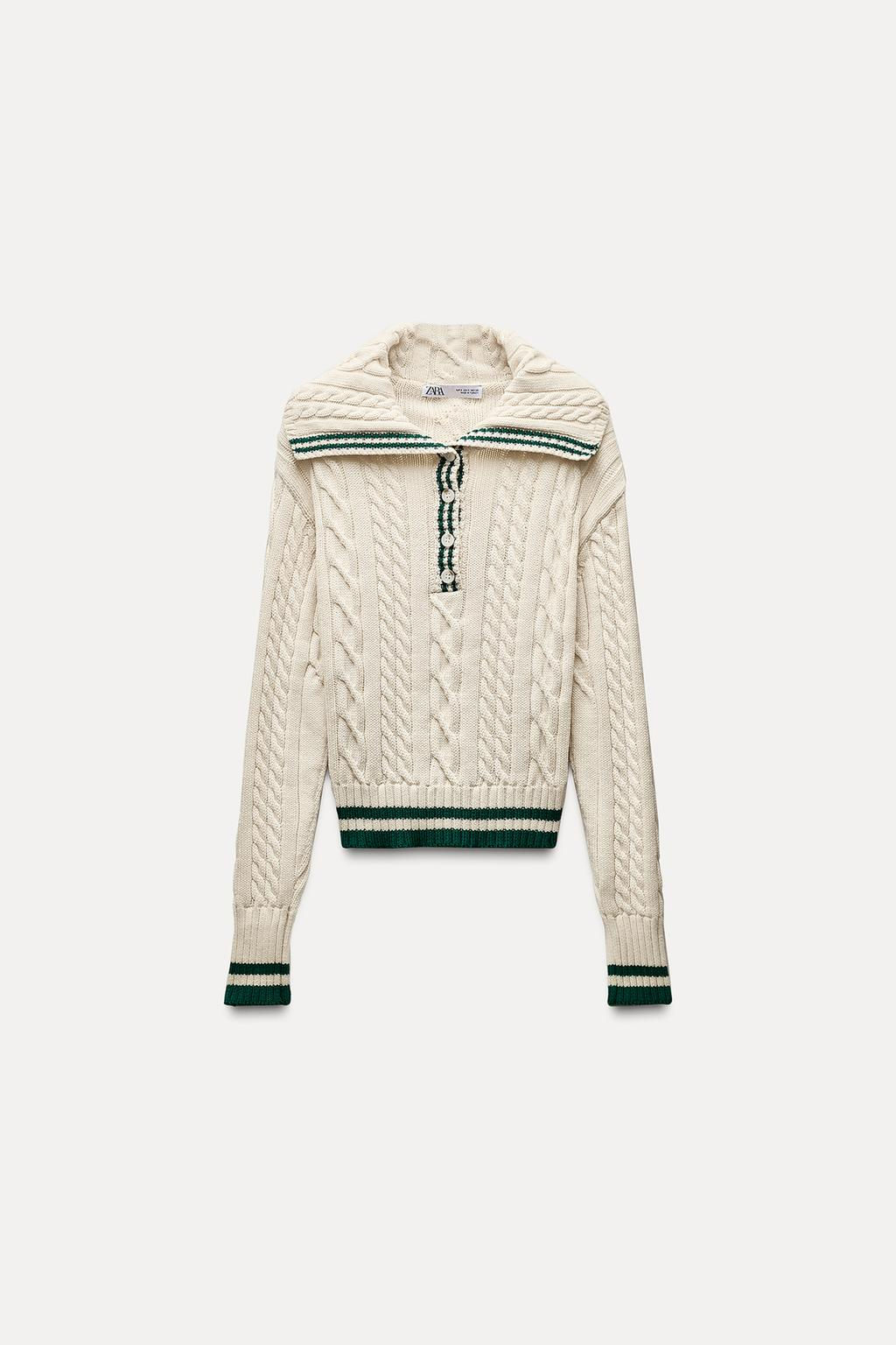 CABLE-KNIT SWEATER - Zara фото 2