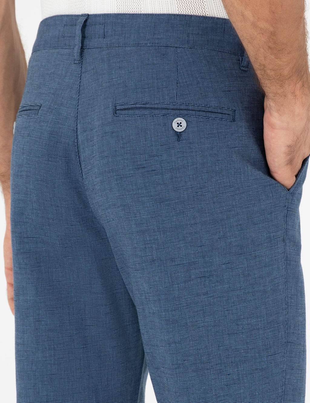 Брюки из парусины цвета индиго-морковки - Cacharel фото 6