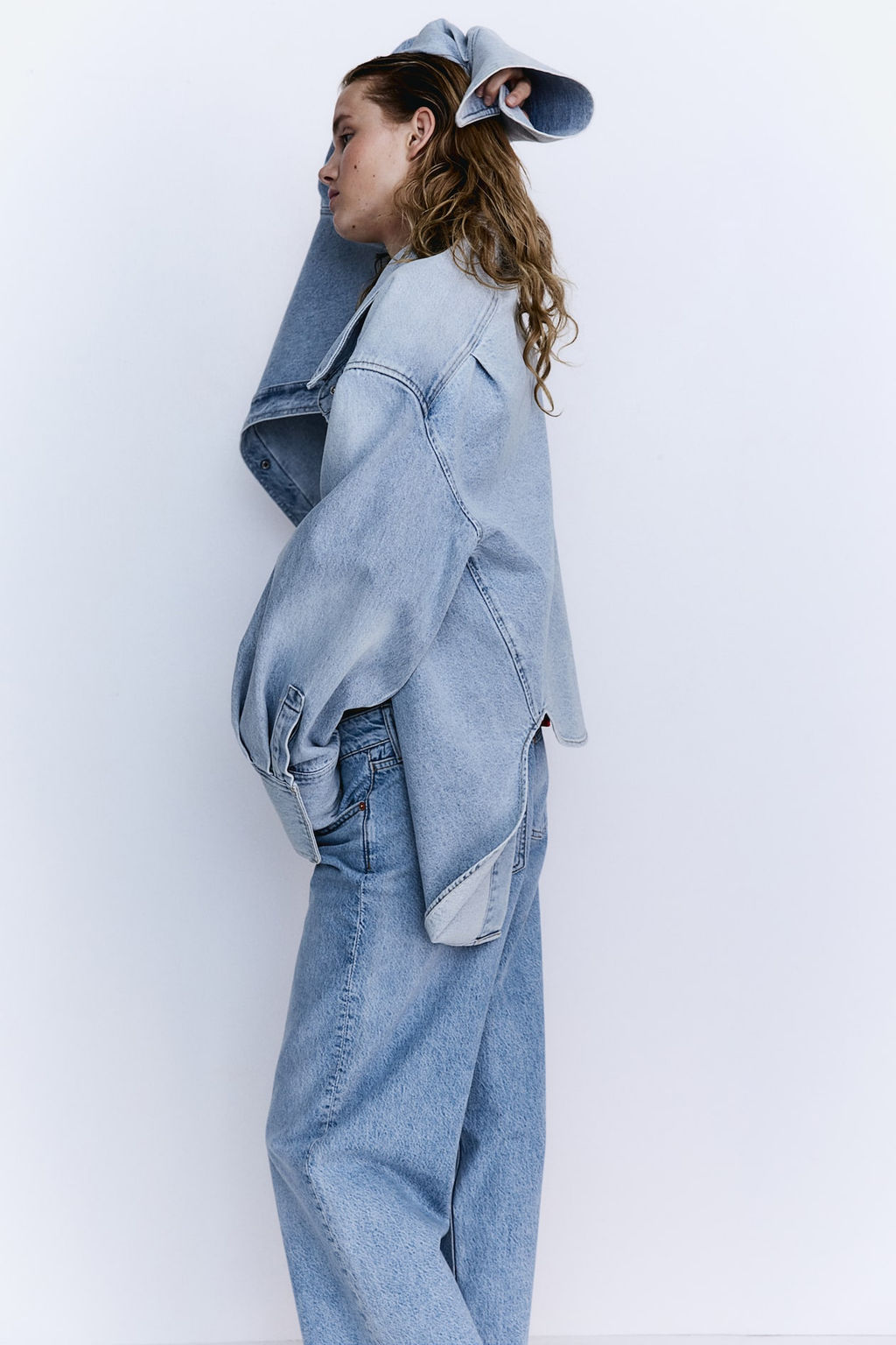 Baggy Wide Low Ankle Jeans - H&m фото 6