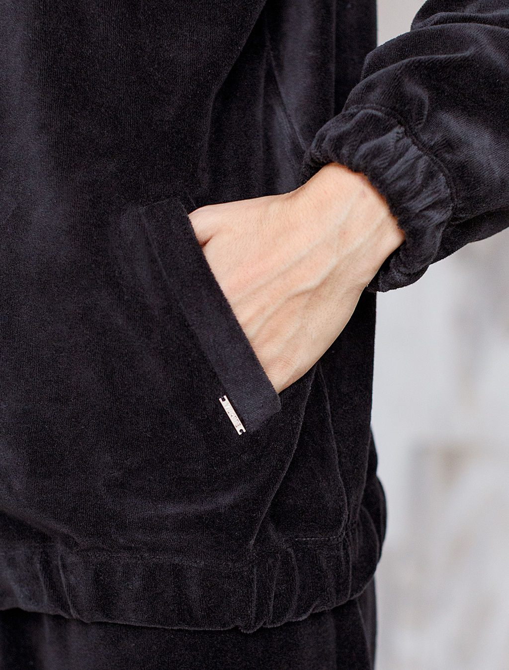 Худи из бархатистого велюра - Vilatte фото 7