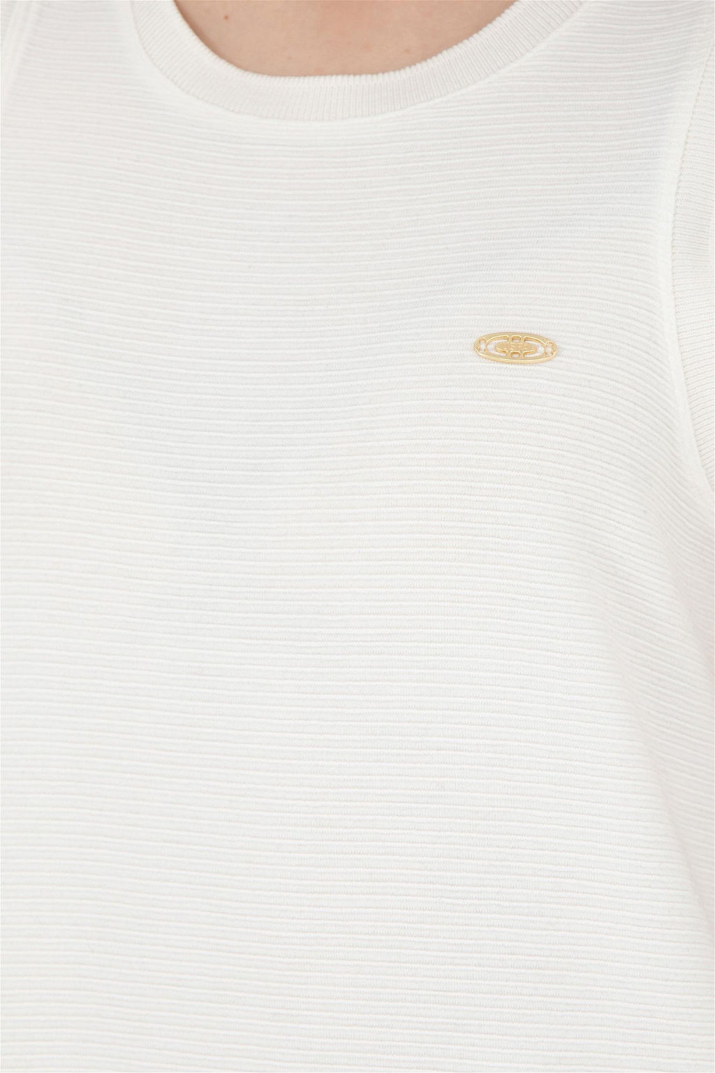 Женское трикотажное платье цвета экрю - U.s. polo assn фото 7