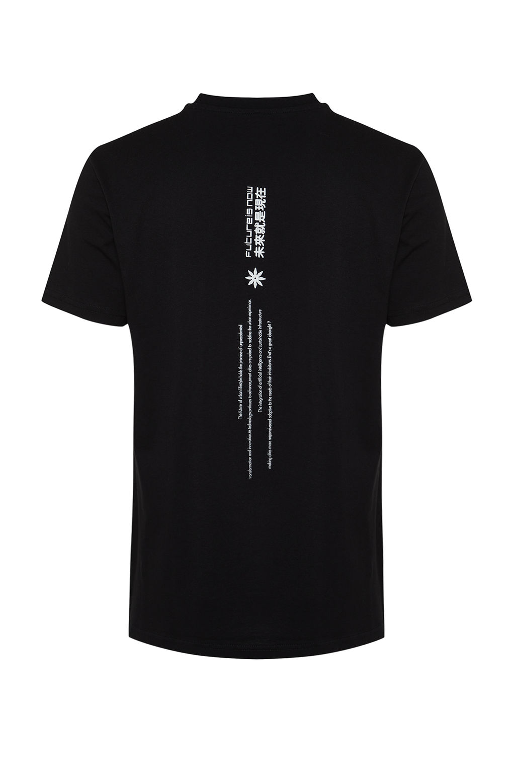 Siyah Regular/Normal Kesim Yaz? Bask?l? Nak?sl? %100 Pamuklu K?sa Kol T-Shirt TMNSS24TS00133 - Trendyolmilla фото 7