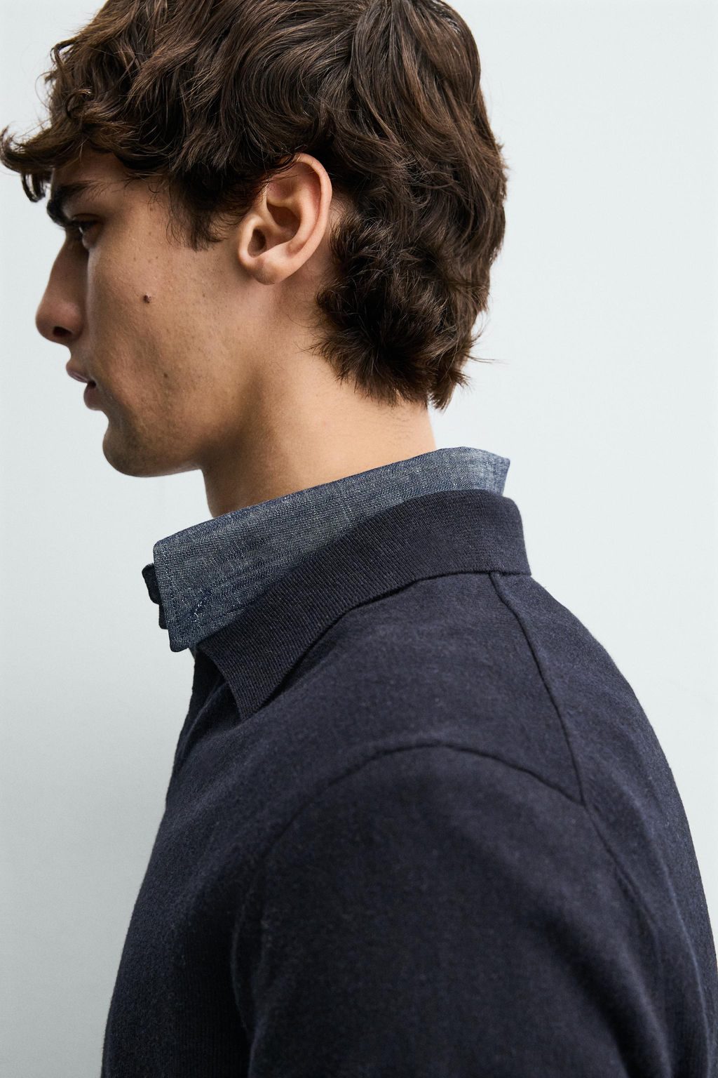 REGULAR FIT KNIT POLO SHIRT - Zara фото 14