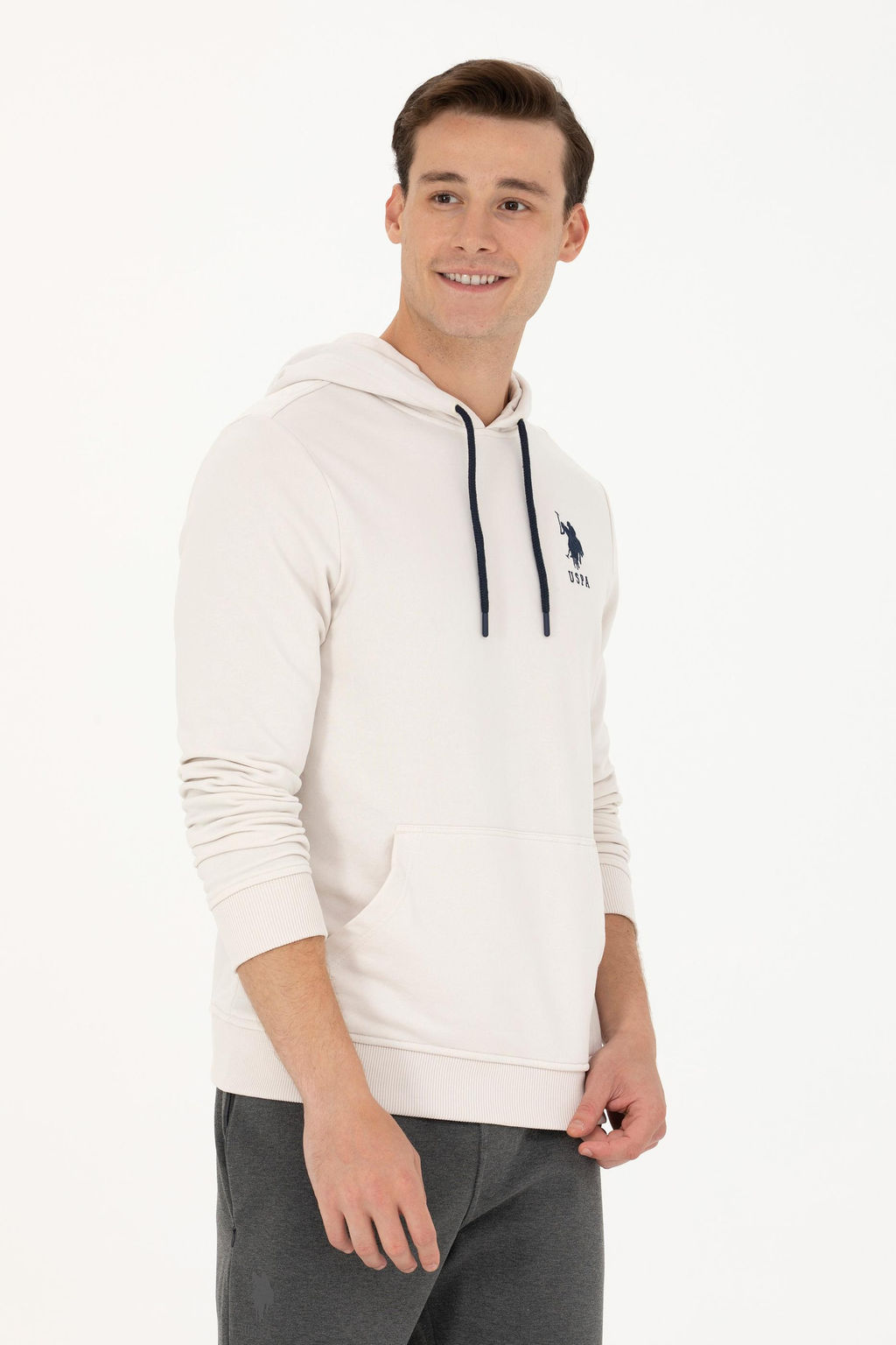 U. S. Polo Assn Мужская базовая толстовка с капюшоном и камнем - U.s. polo assn фото 17