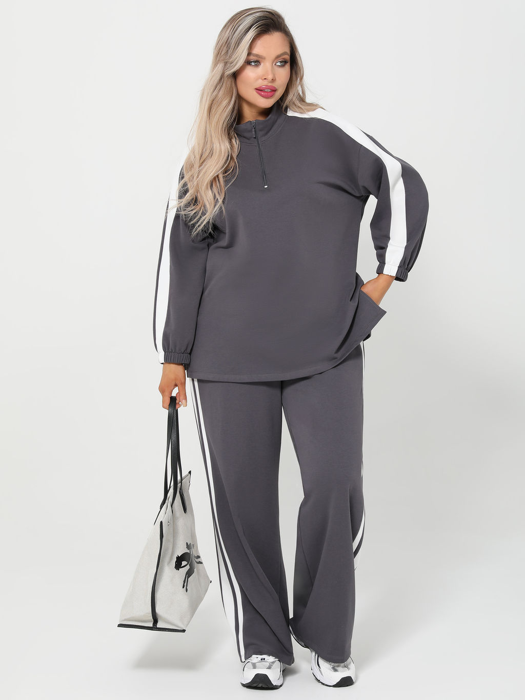 Брюки 0424-1с серый