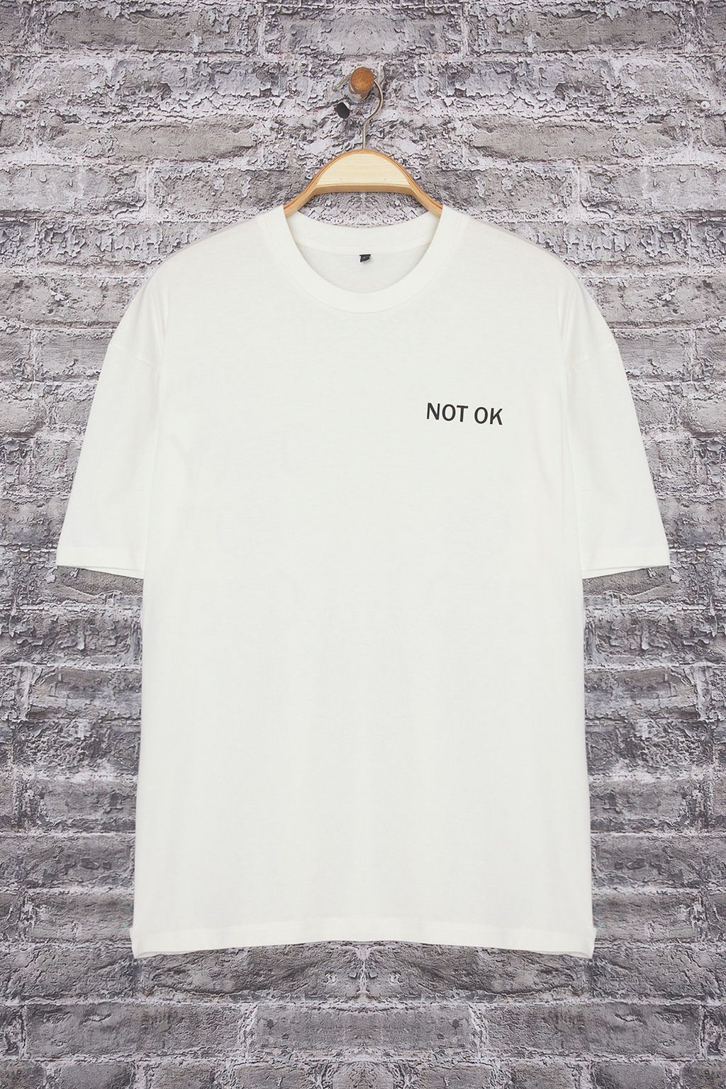 TRENDYOL MAN Beyaz Oversize/Genis Kesim Yaz? Bask?l? %100 Pamuk T-Shirt TMNSS25TS00205 - Trendyolmilla фото 6