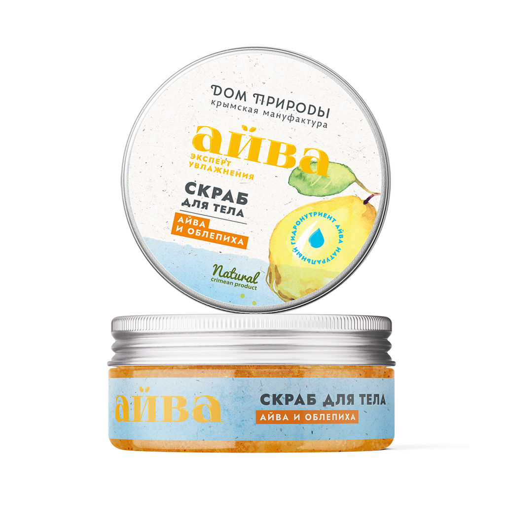 Скраб для тела Айва и облепиха, 180г - Мануфактура дом природы фото 2