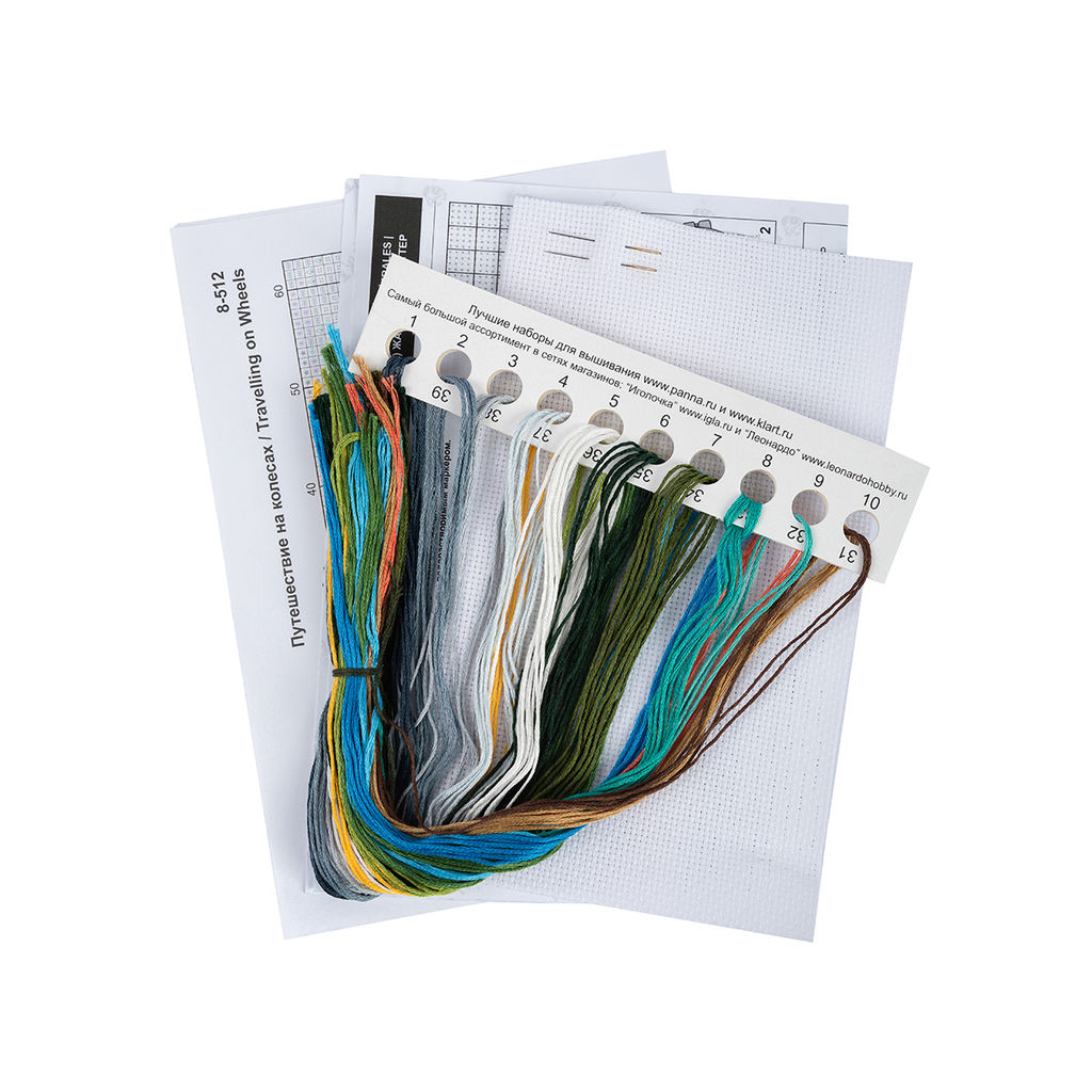 Klart набор для вышивания 8-512 Путешествие на колесах 10 х 10 см  фото 5